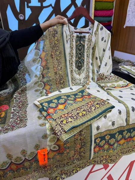 Premium Dubai Cherry Silk Mirror Work Stitched Dress